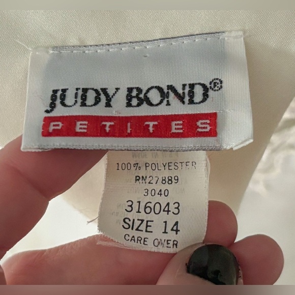 Vintage Lace Applique Cream Blouse 14P Secretary Geek Neutral Cottage Core - Picture 2 of 5